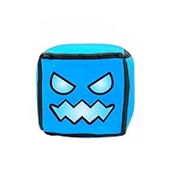 4.7” Geometry Cube Plush Toys Stuffed Plushie Doll Small Pillow Pendant Game Cute Kids Fans Collection Birthday Gift (Blue)