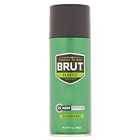Brut Deodorant 10oz Aerosol Classic Scent (3 Pack)