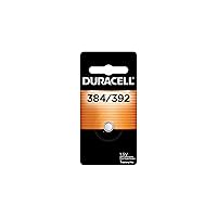 Duracell 384/392 Silver Oxide Button Battery, 1 Count Pack, 384/392 1.5 Volt Battery, Long-Lasting for Watches, Medical Devices, Calculators, and More