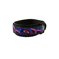 Nylon Watch Band Sports Style Wrap-Around Strap by Silverfoot Activeware for 16 18 or 20mm watches (Baleen Purple)