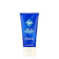 ID Jelly Water Based Personal Lubricant Gel, Made in USA by ID Lubricants for a Thicker Lube That Stays Where You Put It, for Men and Women, Ultra Gel Premium Jelly, Travel Tube, 2 Fl Oz