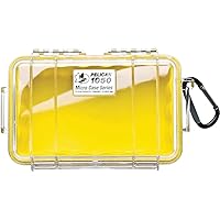 Pelican 1050 Micro Case - for iPhone, GoPro, Camera, and more (Yellow/Clear)