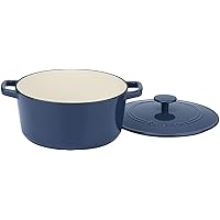 Cuisinart CI650-25BG Classic Enameled Iron Cookware, 5-Quart, Provencal Blue