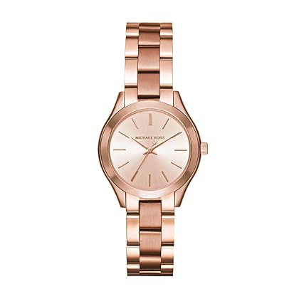 Michael Kors Women's Slim Runway Three-Hand Stainless Steel Quartz Watch