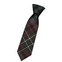 Boys All Wool Tie Woven And Made in Scotland in Nicholson Hunting Weathered Tartan