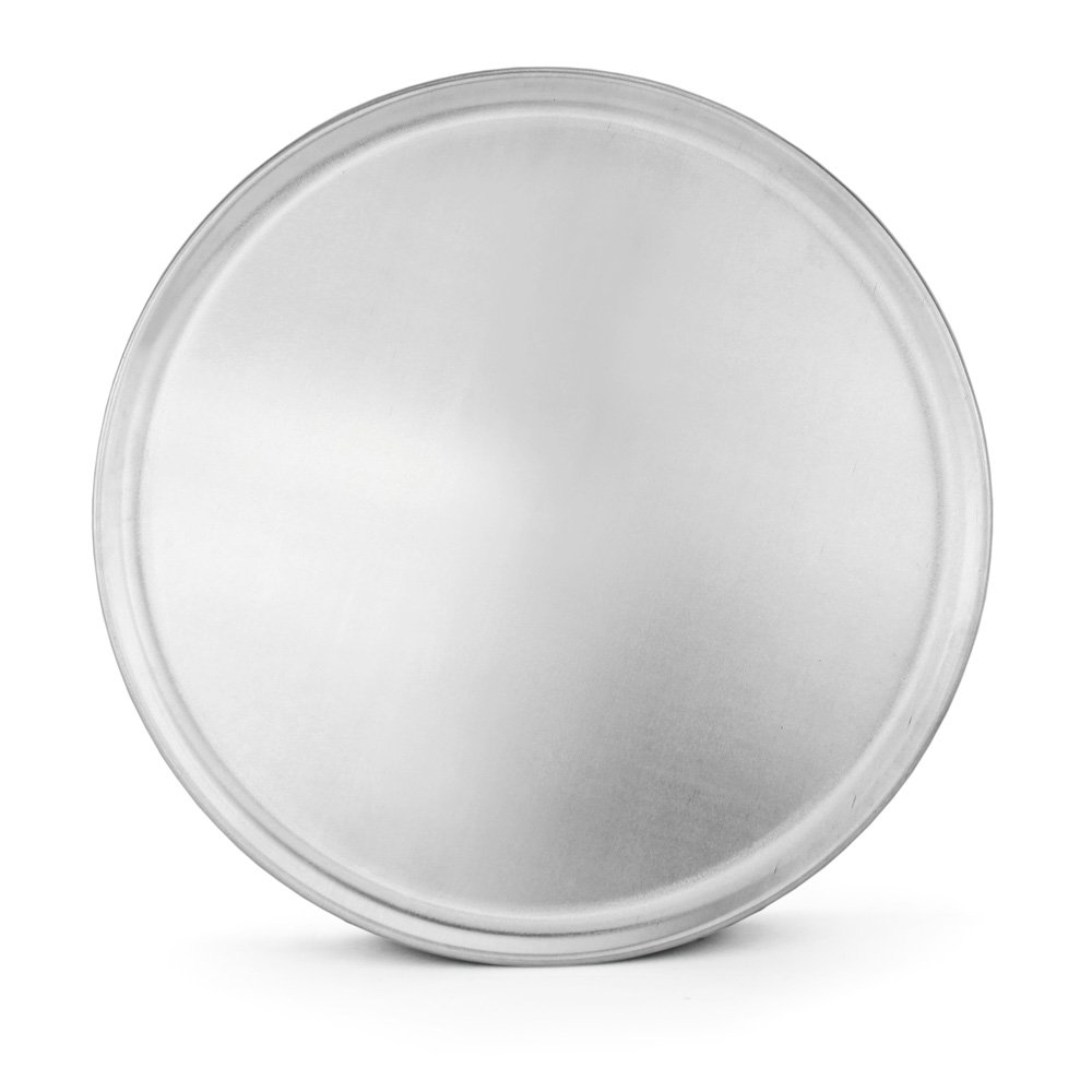 New Star Foodservice 51049 Restaurant-Grade Aluminum Pizza Pan, Baking Tray, Coupe Style, 16-Inch, Pack of 6