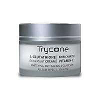 Tna L- Glutathione and Vitamin C Day & Night Face Cream for glowing skin, Anti Aging, Dark Spots & Pigmentation removal, Enrich with Natural Actives, 50 Gm