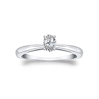 Oval Cut 1.00Ct, VVS1 Clarity, Moissanite Diamond, Solid 925 Sterling Silver Ring, Promise Ring, Engagement Ring, Wedding Gift, Party Fancy Jewelry
