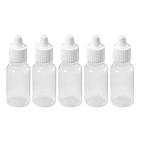 50 Pcs 20ml Empty Plastic Squeezable Dropper Bottles Dropping Bottles Eye Liquid Eye Liquid Dropper Vials Plug Can Removable the Lip Can Be Screwed On size 20ml