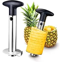 Pineapple Peeler Cutter, [2021latest] [thicker Sharp Blade] 430stainless Steel, Fruit Knife Slicer Spiral Pineapple Cutter Easy-to-use Kitchen Accessories
