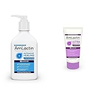 Intensive Healing Body Lotion for Dry Skin – 7.9 oz Pump Bottle & Ultra Smoothing-4.9 oz Body & Hand Cream with 15% Lactic Acid-Exfoliator and Moisturizer for Rough and Bumpy Dry Skin