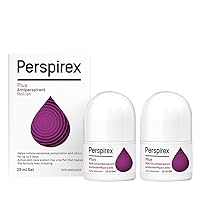 Perspirex Plus 2-Pack Antiperspirant for Women and Men – Clinical Strength Roll On Deodorant Protects Against Excessive Sweat