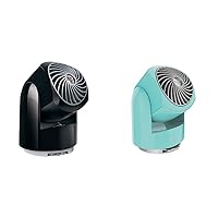 Vornado Flippi V8 Personal Oscillating Air Circulator Fan & Flippi V6 Personal Air Circulator Fan, Bliss Blue, Small