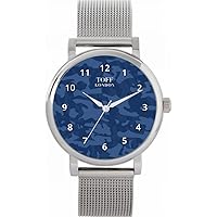 Blue Traditional Camo Watch Ladies 38mm Case 3atm Water Resistant Custom Designed Quartz Movement Luxury Fashionable