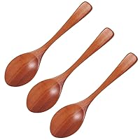 Minoru Pottery 4965583001652 Wooden Cutlery Coffee Spoon, Natural, Set of 3, 5.0 x 1.2 inches (12.6 x 3 cm)