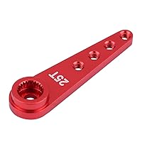 Aluminium Alloy 25T Servo Arm RC Truck Upgrade Parts with CNC Machining, Servo Arm RC Accessory for WPL 1627 (WPL1627R red)