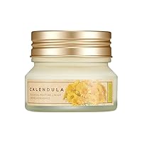 Calendula Essential Moisture Cream | Intensive Hydrating Cream for Instant Moisturizing Replenishment | Regulates Skin Oil Scretion | Dry,Rough & Sensitive Skin | 1.69 fl. Oz,K-Beauty