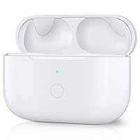 Wireless Charging Case Compatible with AirPods Pro 1st & 2nd Generation,Replacement Charger Case with Bluetooth Pairing Sync Button,White