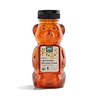 Organic Light Amber Mountain Forest Honey, 12 Ounce
