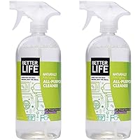 Natural All-Purpose Cleaner, Safe Around Kids & Pets, Clary Sage & Citrus, 32 Fl Oz (Pack of 2), 2409N