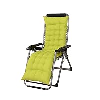 High Back Lounge Chair Cushion Zero Gravity Rocking Chair Cushion with Ties Thick Bench Cushion Soft Recliner Chaise for Garden Patio Furniture Comfort Back Support (Green,61in)