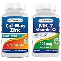 Best Naturals Cal MAG ZINC & Vitamin K2 (MK7) with D3