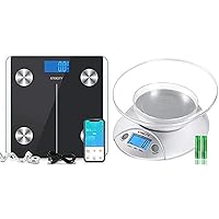 Etekcity Smart Body Fat Scale and Food Kitchen Scale with Bowl