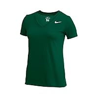 Nike Womens DRI-FIT Short Sleeve V-Neck