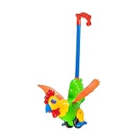 ERINGOGO Stroller Animal Toys Colors Cognitive Plaything Leaning Walk Toy Learning Walker Rooster Cart with Detachable Handle Le Child Plastic Large