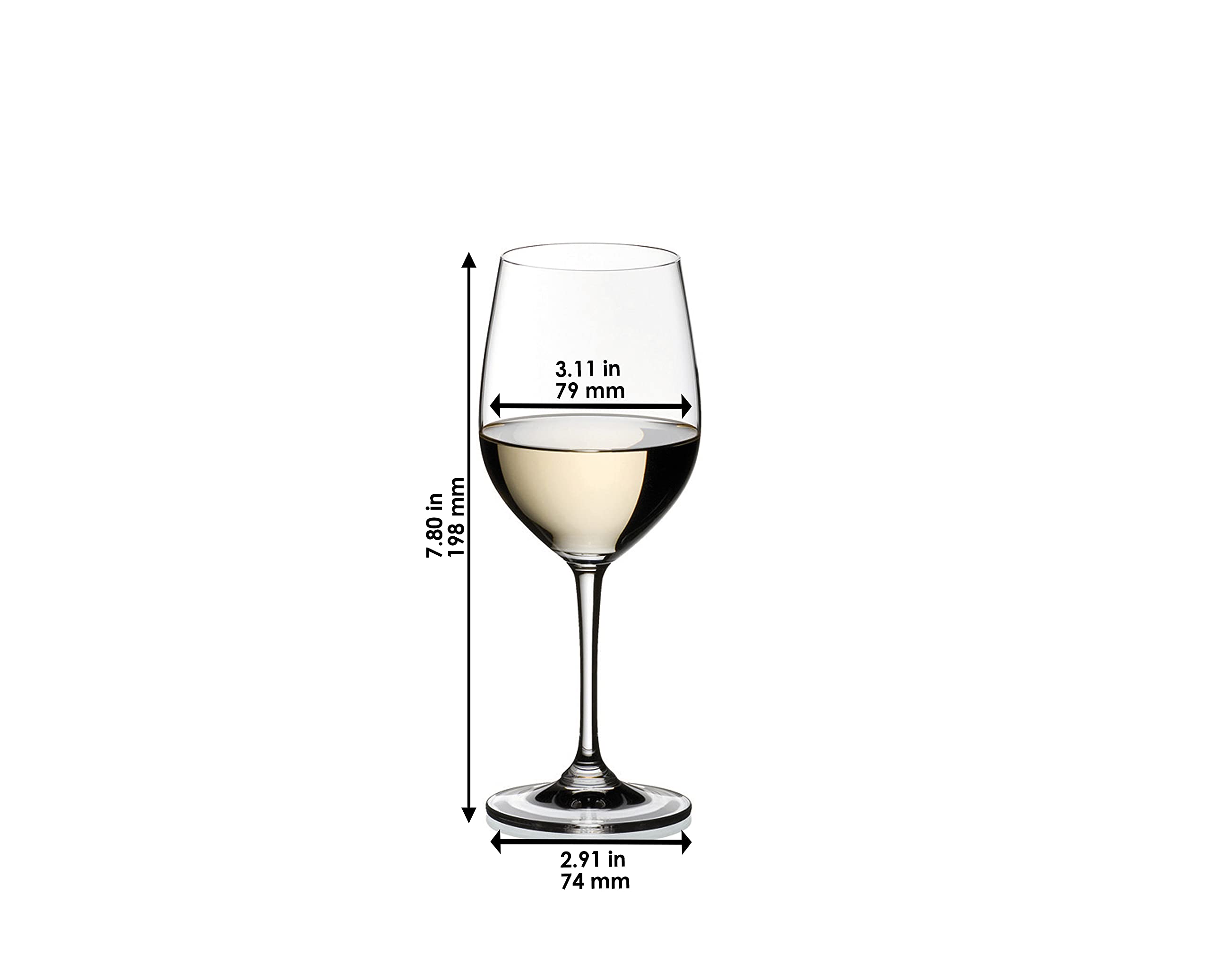 Riedel VINUM Chablis/Chardonnay Glasses, Pay for 6 get 8 -,23.6 fluid ounce
