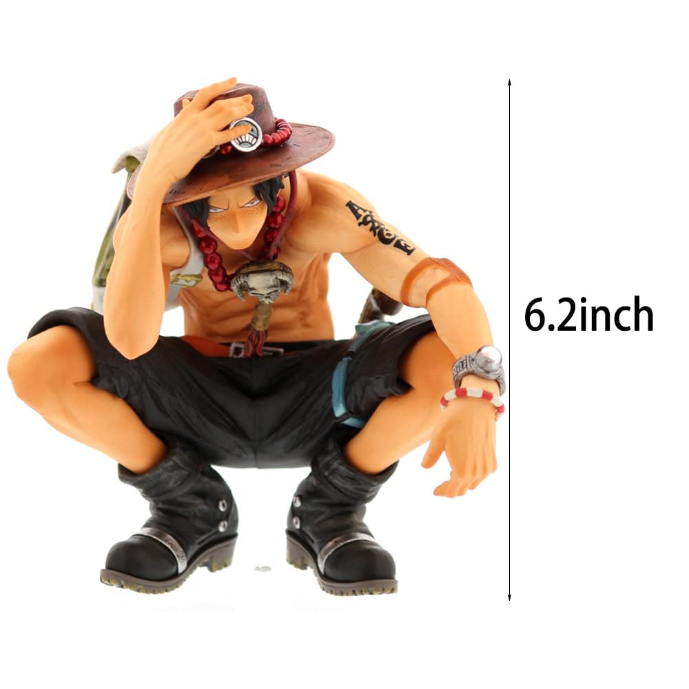Portgas D Ace Battle Version Fire Fist Ace Action Figure | Weeb Manga  Collectible Toy | PVC Anime Figurine (Height - 15cm)