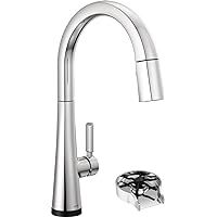 Monrovia VoiceIQ Touchless Kitchen Faucet with Pull Down Sprayer, Smart Faucet, Alexa and Google Assistant Voice Activated, Glass Rinser Included, Lumicoat Chrome