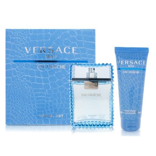 Versace Eau Fraiche Men Gift Set (Eau De Toilette Spray, Perfumed Bath and Shower Gel)