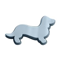 3D Silicone Baking Pan, Cute Dachshund Puppy Cake Mold Dachshund Mold Animal Shape Silicone Mold Chocolate Mould Kitchen Cake Tools Dachshund Candy Mold (Blue)