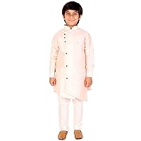 Kid's Silk Indian Traditional Wear Kurta Sets For Boys | Pack Of 1 (S-138)