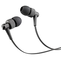 MobileSpec MBS10305 Metal Fashion Wired Earbuds - Black
