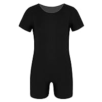 Yeahdor Kids Boys Girls Team Basic Gymnastics Dance Leotard Bodysuit Biketard for Athletic Sports Tumbling