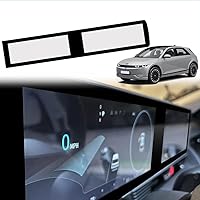 BestEvMod for Ioniq5 Screen Bezel Protector Accessories,Navigation Touchscreen Screen Brezel Compatible with Hyundai Ioniq 5 2022 2023 2024 Accessories (upgraded Matte Black/HD Screen Protector)