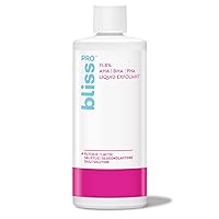 BlissPRO Liquid Facial Exfoliant & Toner Treatment with 11.8% AHA | BHA | PHA | Salicylic Acid | Wash Off Face & Skin Care Exfoliating Pore Treatment | Skin Care for Women & Men | 4 Fl Oz