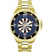 Navy Roman Numerals Dartboard Watch Ladies 38mm Case 3atm Water Resistant Custom Designed Quartz Movement Luxury Fashionable