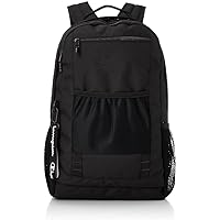 Champion No. 67762 Carina Rucksack, 5.5 gal (24 L), Can Store B4 Sizes, Large Capacity, Black (Embroidery: Black)
