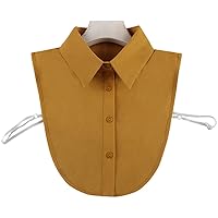 Fake Collar Detachable Half Shirt Blouse False Collar Elegant Pure Color Simple Designs for Women Girls