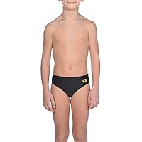 ARENA Boys' Standard Razzle Dazzle Jr MaxLife Brief Swimsuit, Black, 26