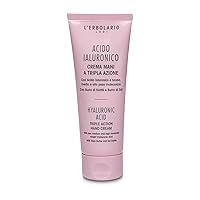 LErbolario Hyaluronic Acid Triple Action Hand Cream, 2.5 oz - Hand Lotion - With Shea Butter - Aromatic Scent - Moisturizing - Cruelty-Free