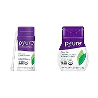 Pyure Organic Stevia Sweeteners Bundle | Stevia Extract Powder, Liquid Drops, Micro Spoon | Sugar Substitute