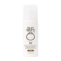 Mineral SPF 50 Sunscreen Roll-On Lotion|Vegan and Hawaii 104 Reef Act Compliant (Octinoxate & Oxybenzone Free) Broad Spectrum Moisturizing UVA/UVB Sunscreen with Zinc and Vitamin E|3 oz,White
