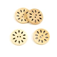 Price per 5 Pieces Sewing Sew On Buttons AD1 Hollow Drops Depression for clothes in bulk wood wooden Clothing