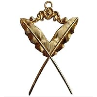 Masonic Gold Collar Jewel - Secretary