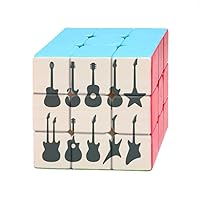 Electric Guitar Music Vitality Sounds Magic Cube Puzzle 3x3 Toy Game Play