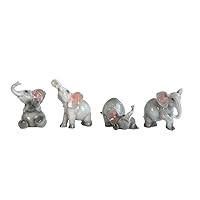 George S. Chen Imports Grey Elephant Figurines (Set of 4), 3
